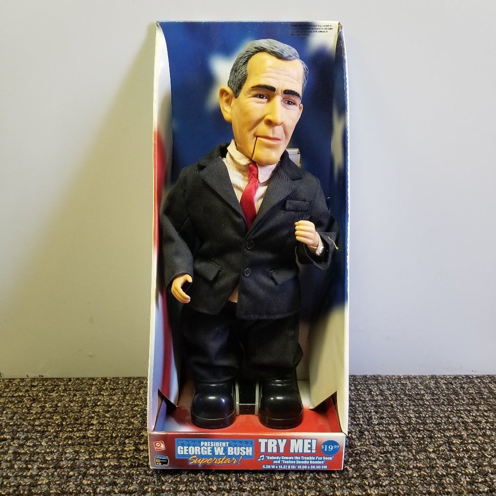 Working NIB President George W. Bush Superstar! Singing Dancing Doll Republican